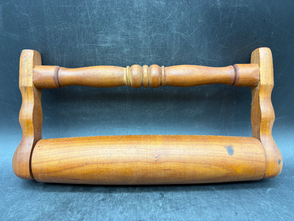 Vintage Pennsylvania Dutch Rolling Pin Draal-huls Wood Farmhouse Primitive
