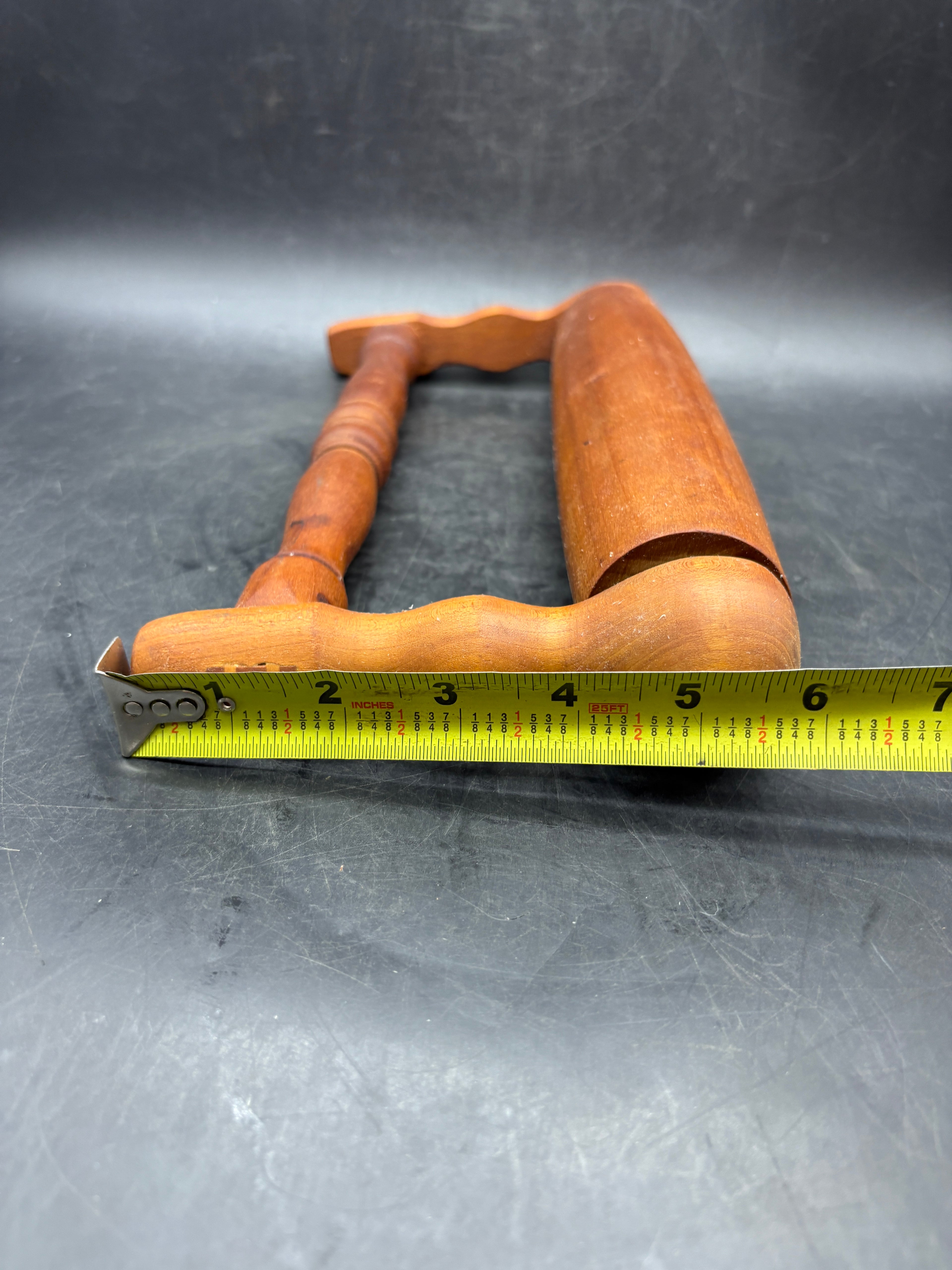 Vintage Pennsylvania Dutch Rolling Pin Draal-huls Wood Farmhouse Primitive