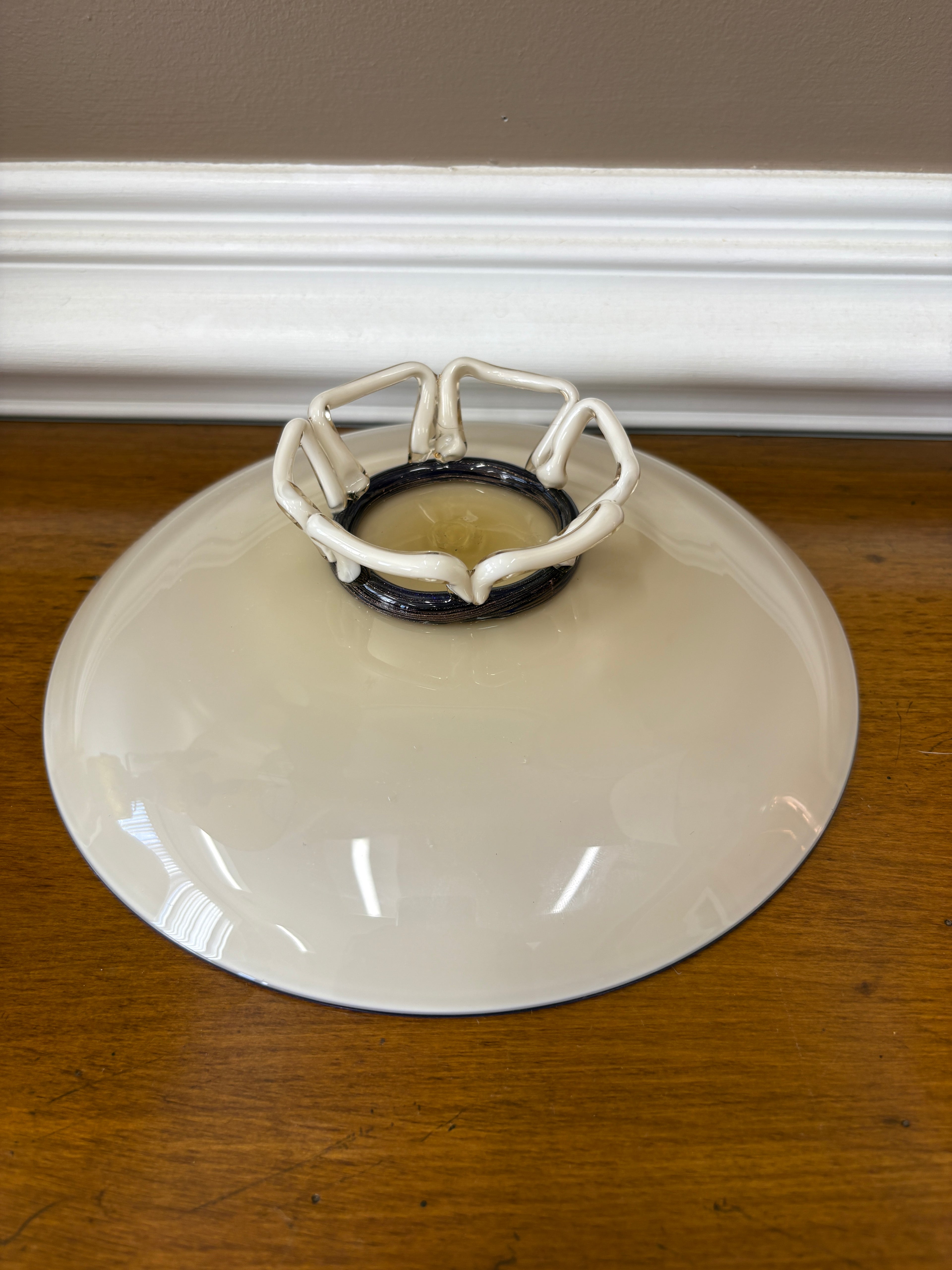 1930s Murano Vetro Incamiciato Art Glass Bowl - Italian Cased Glass