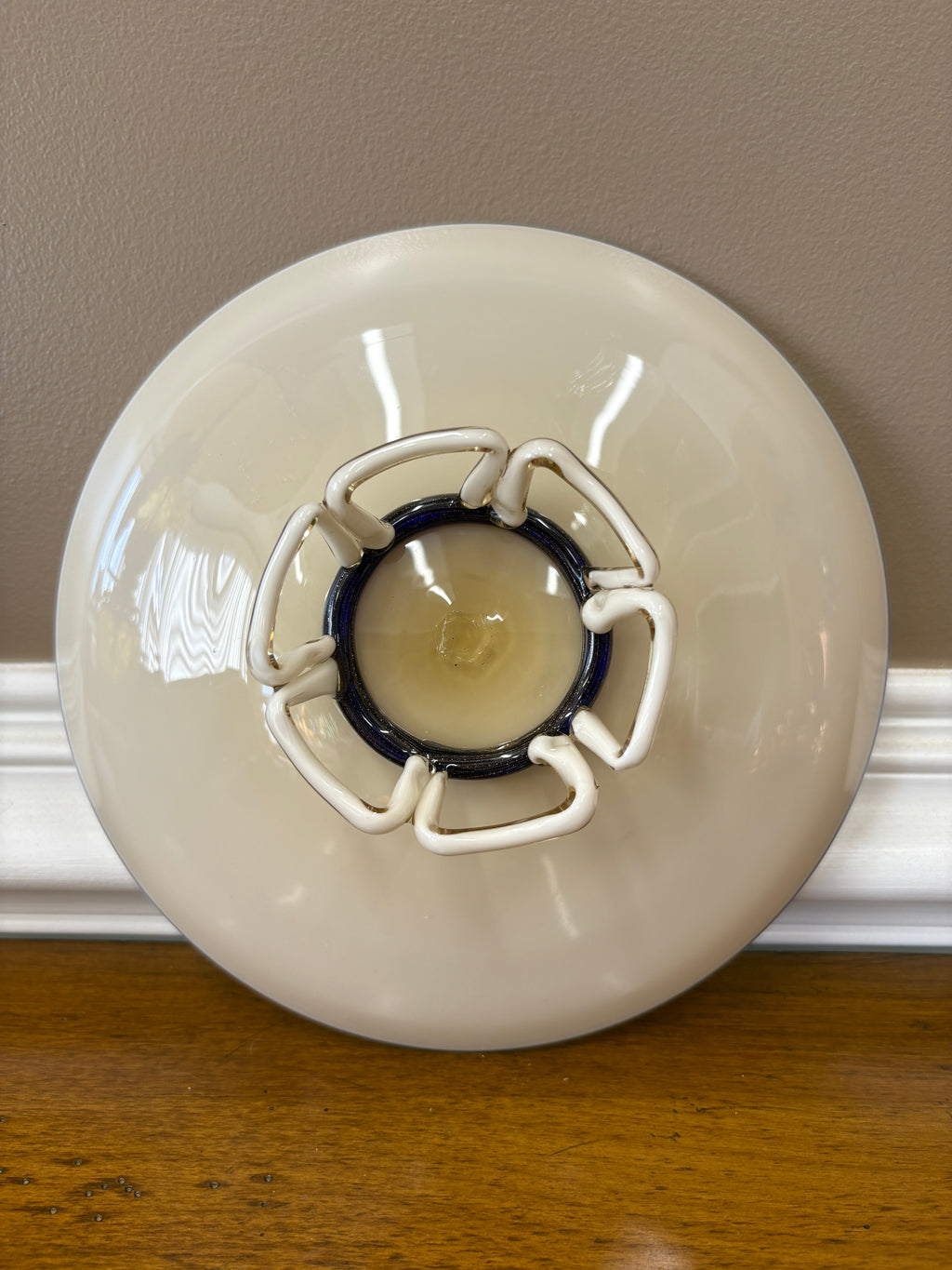 1930s Murano Vetro Incamiciato Art Glass Bowl - Italian Cased Glass