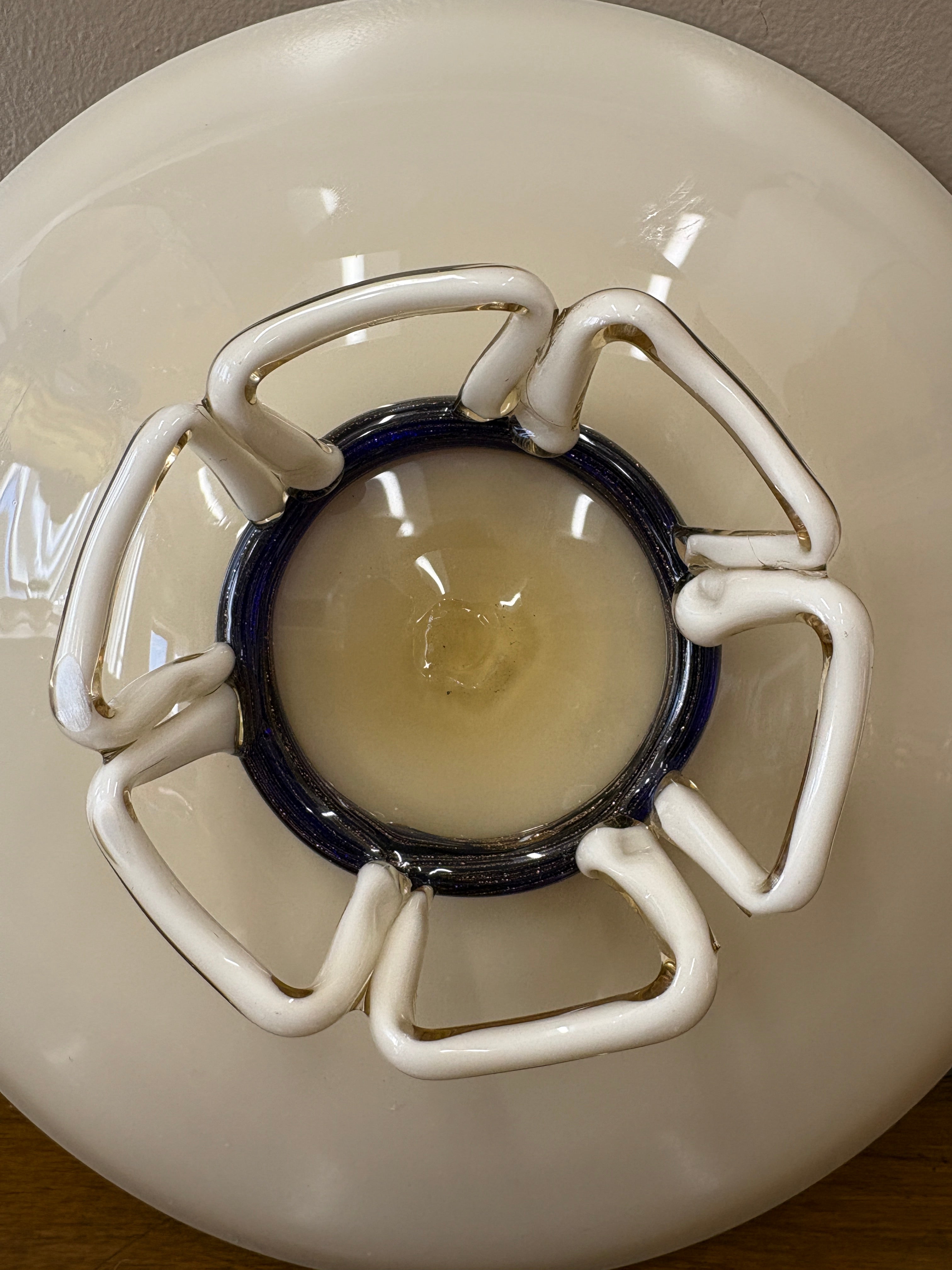 1930s Murano Vetro Incamiciato Art Glass Bowl - Italian Cased Glass