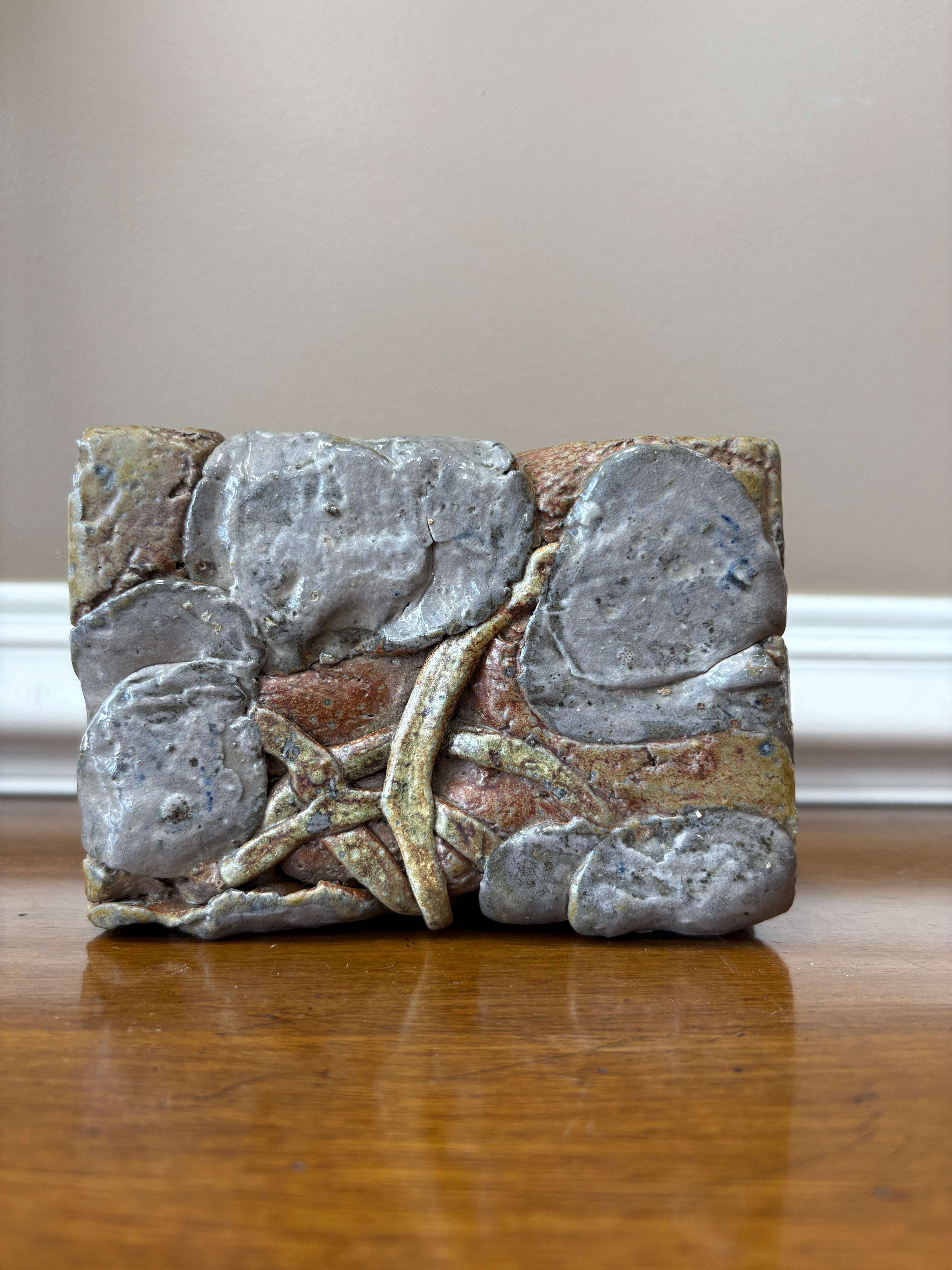 Vintage Hinged Elephant Art Pottery Box One of a Kind!