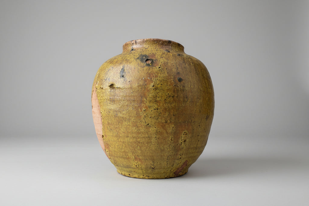 Shigaraki Style Raku Pottery Vase One-of-a-kind piece
