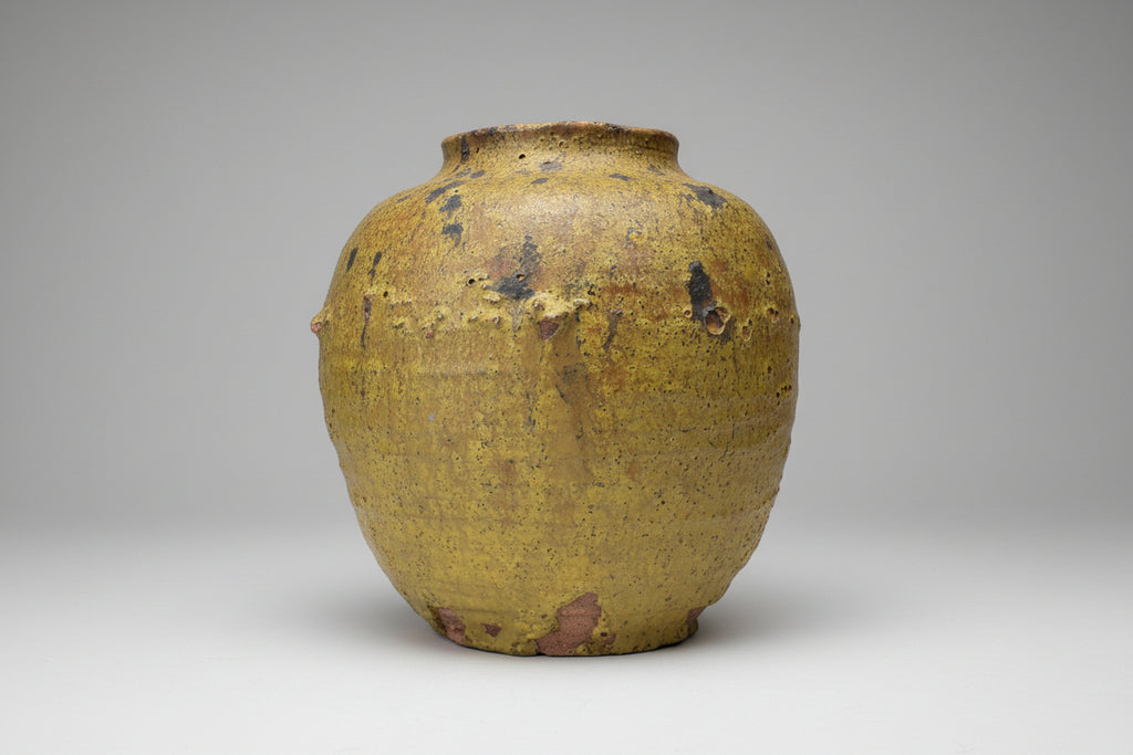Shigaraki Style Raku Pottery Vase One-of-a-kind piece