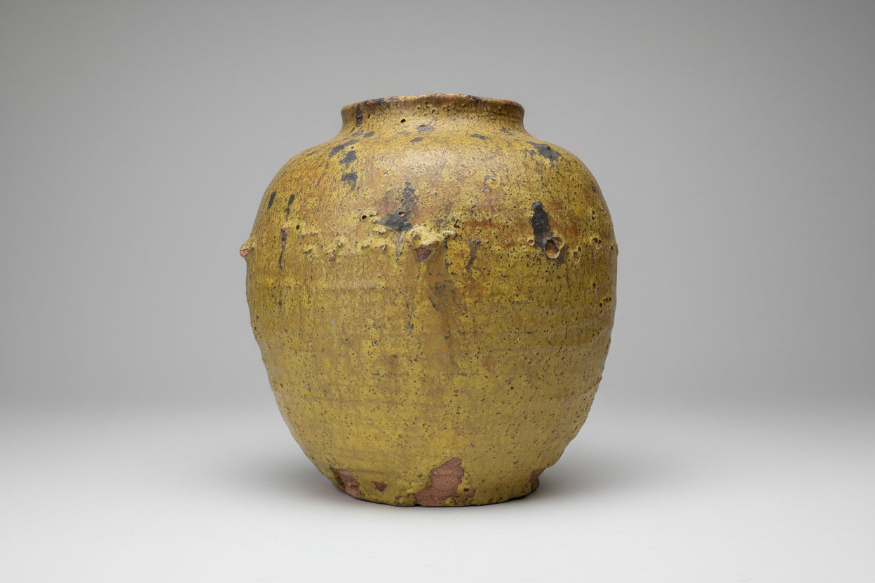 Shigaraki Style Raku Pottery Vase One-of-a-kind piece