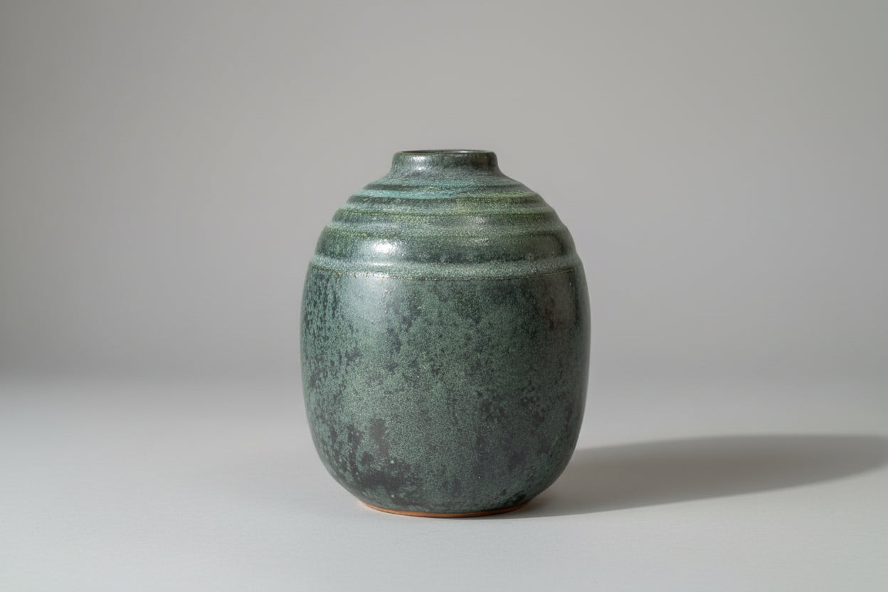Artist Signed Mashiko Ware Style Pottery Vase