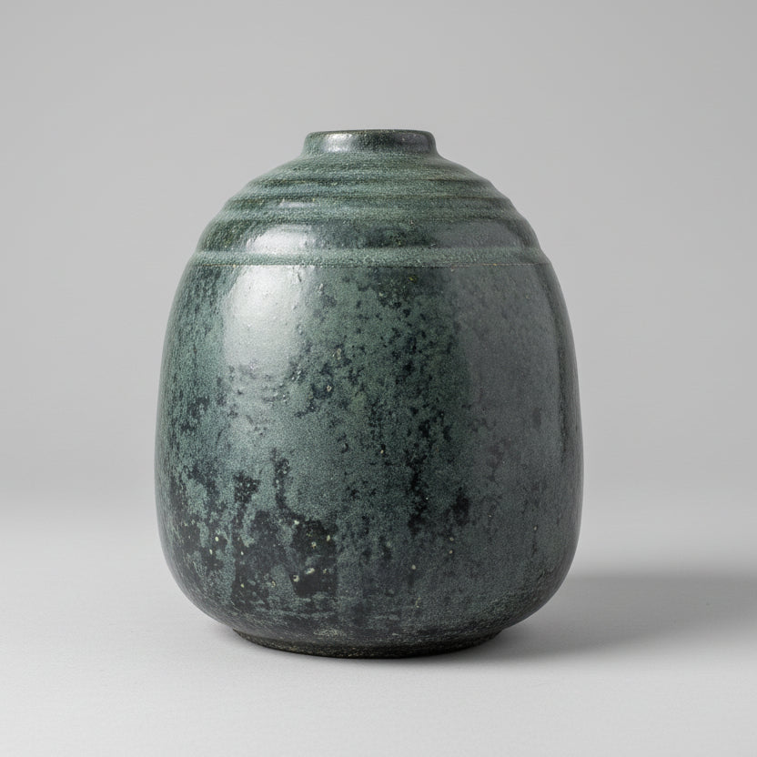 Artist Signed Mashiko Ware Style Pottery Vase