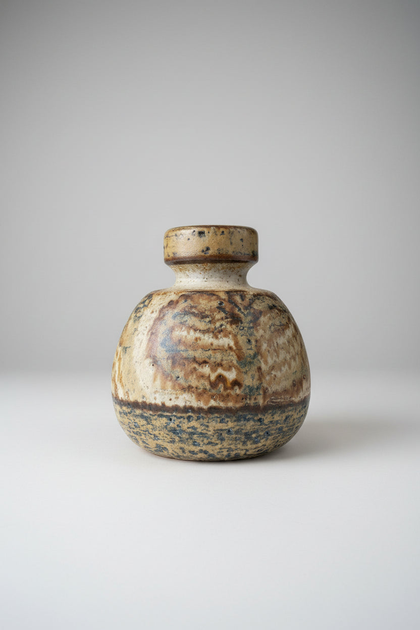 Vintage Soholm Stentoj Bornholm Denmark Pottery Vase 3232-1