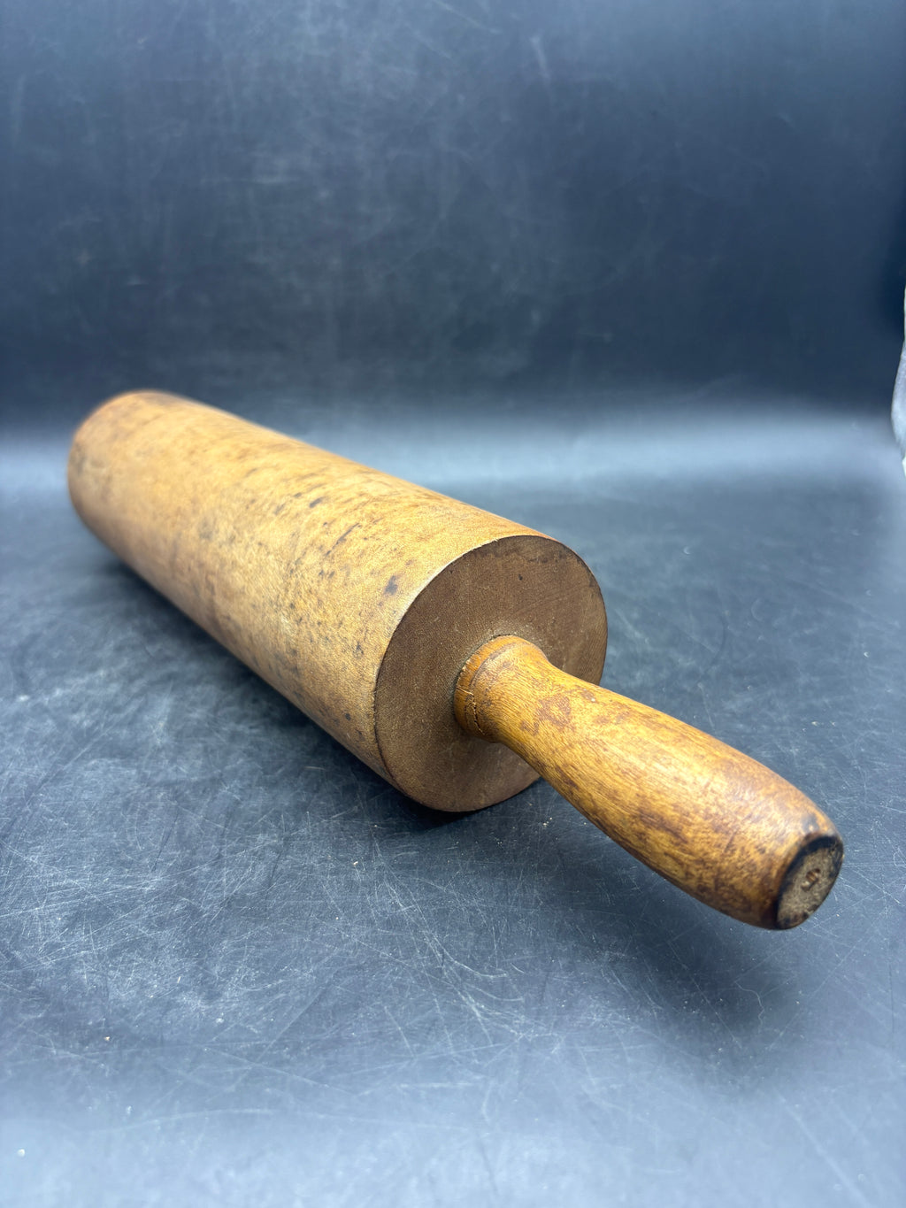 Primitive Wooden Rolling Pin | Heavy Solid Wood | 17" x 2.5"