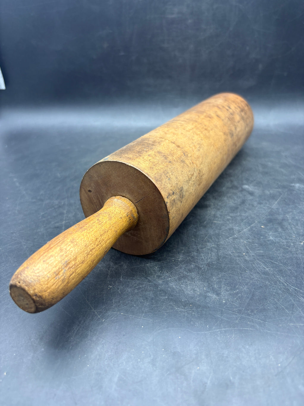 Primitive Wooden Rolling Pin | Heavy Solid Wood | 17" x 2.5"