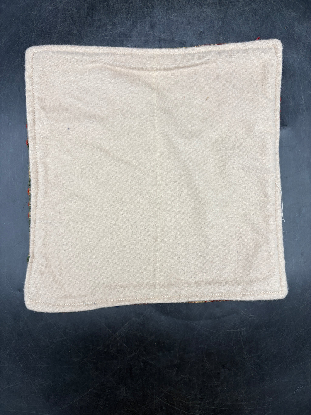 Handmade Coverlet Table Mat — 8" x 8" Vintage Quilt Square
