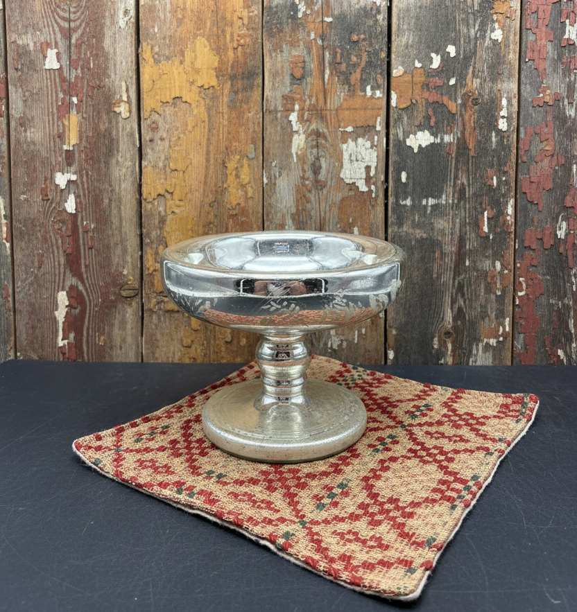 Handmade Coverlet Table Mat — 8" x 8" Vintage Quilt Square
