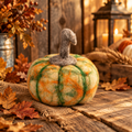 Small Autumn Cushaw Pumpkin | A Little Harvest Charm