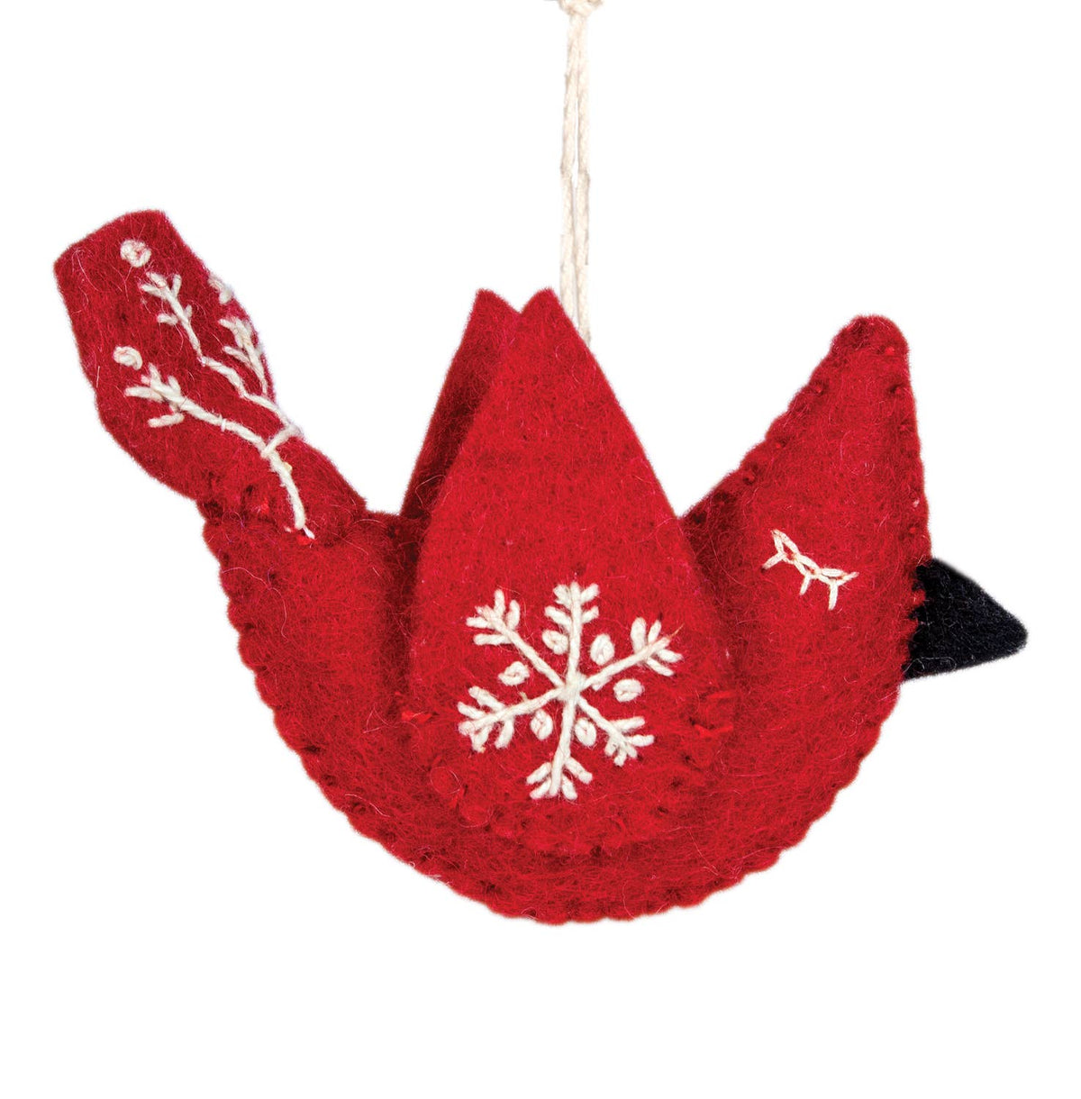 Snowflake Cardinal Ornament | A Little Woodland Cheer