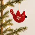 Snowflake Cardinal Ornament | A Little Woodland Cheer
