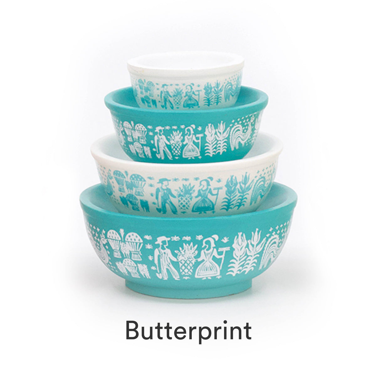 Friendship Miniature Mixing Bowl Stack Pyrex Style Collectible