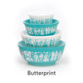 Butterprint Miniature Mixing Bowl Stack Pyrex Style Collectible