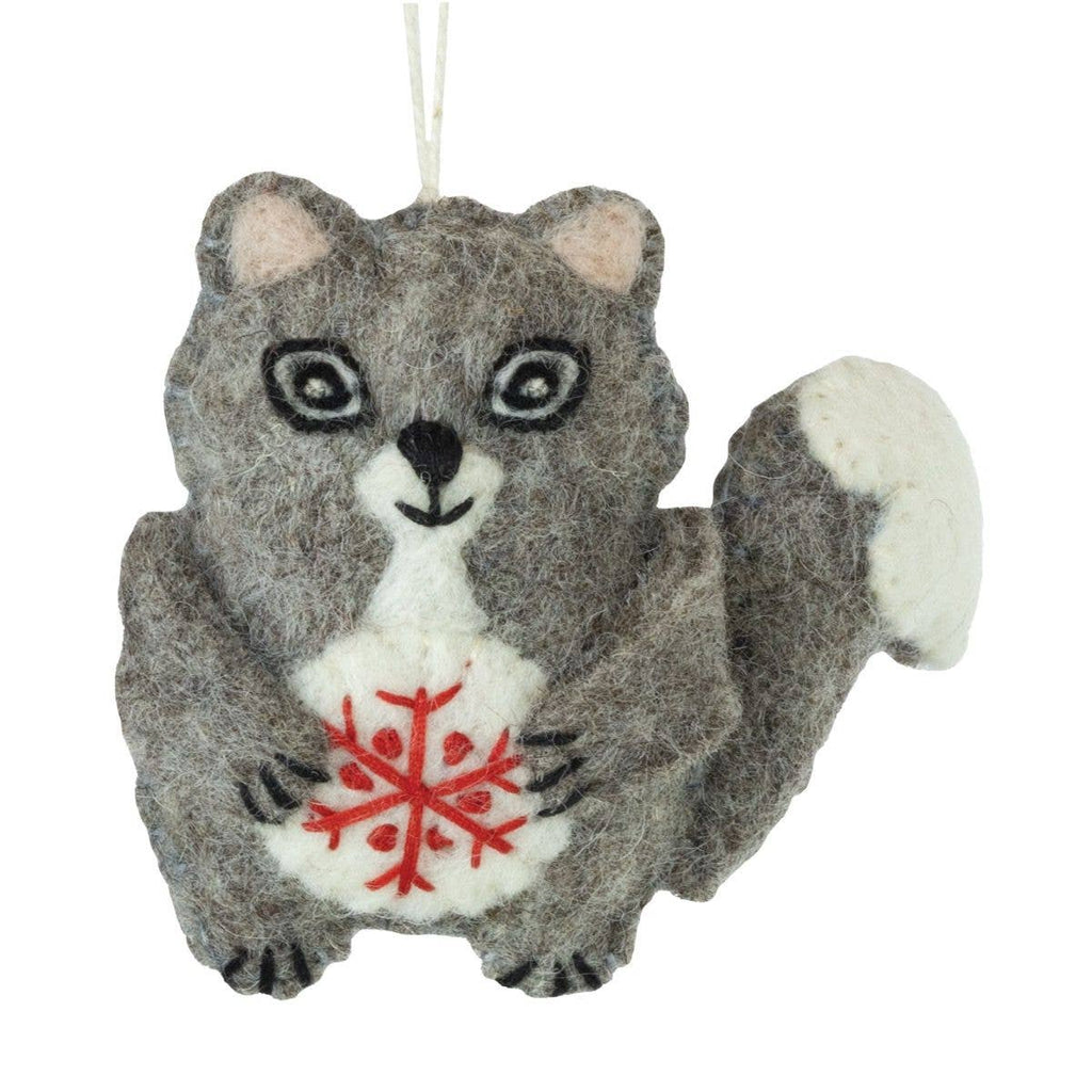 Snowflake Squirrel Ornament