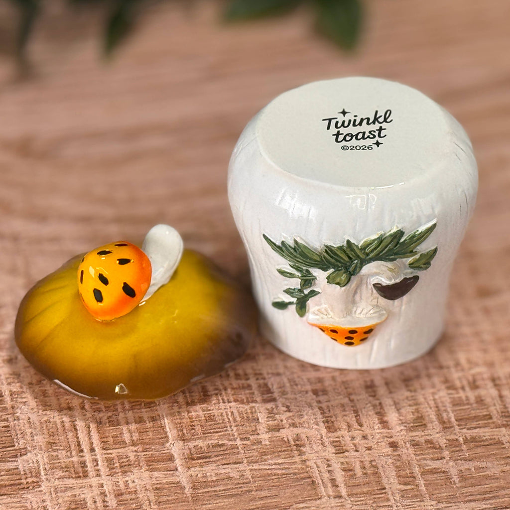Merry Mushroom 70s Style Mini Resin Trinket Box