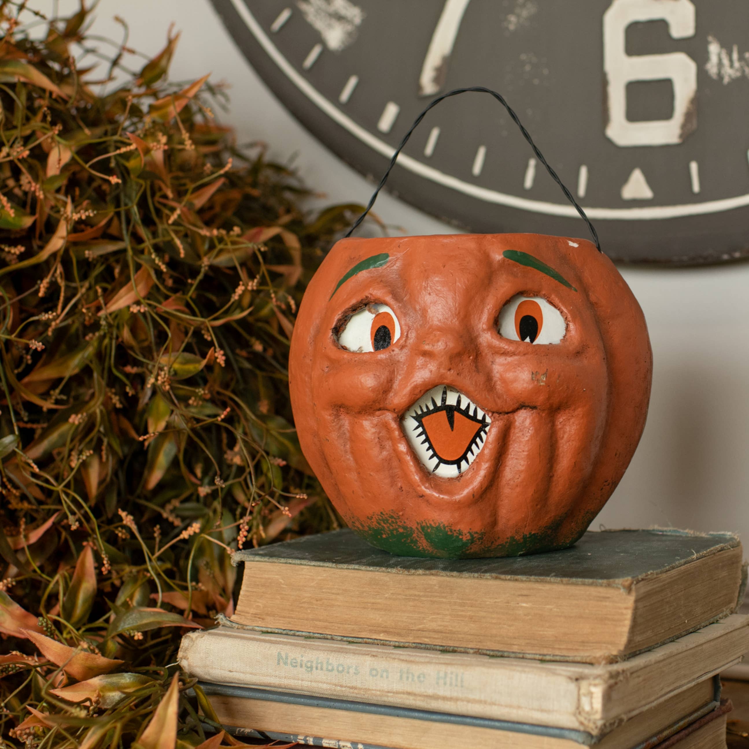 5" Orange Jack O' Lantern Choir Boy Figurine – Halloween Home Decor