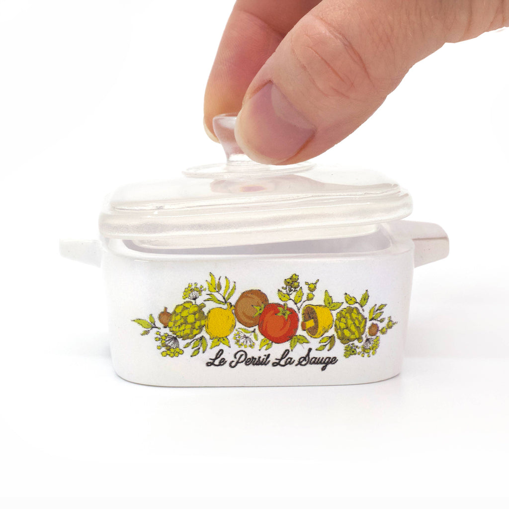 Spice of Life CorningWare Style Mini Resin Dish Trinket Box