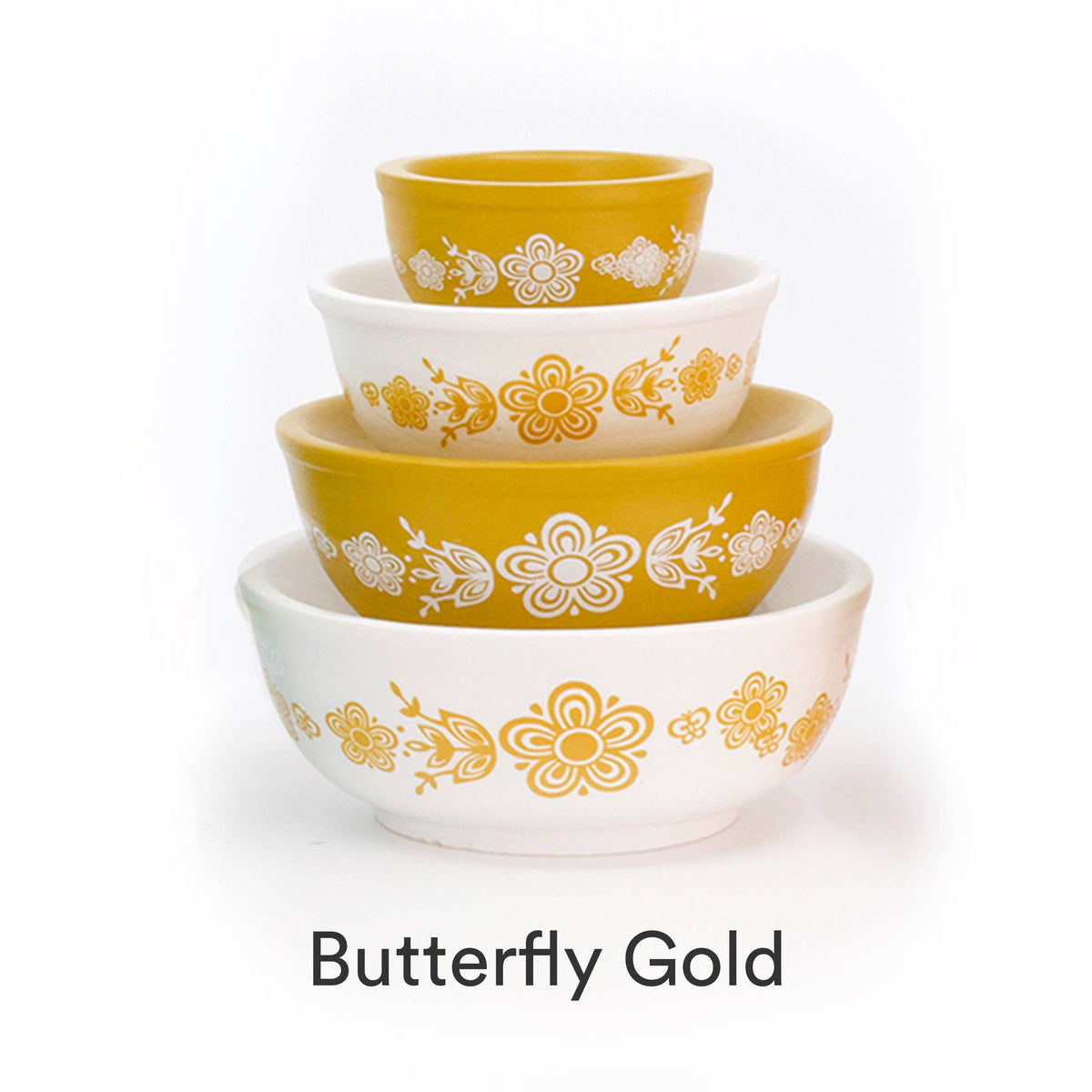 Friendship Miniature Mixing Bowl Stack Pyrex Style Collectible