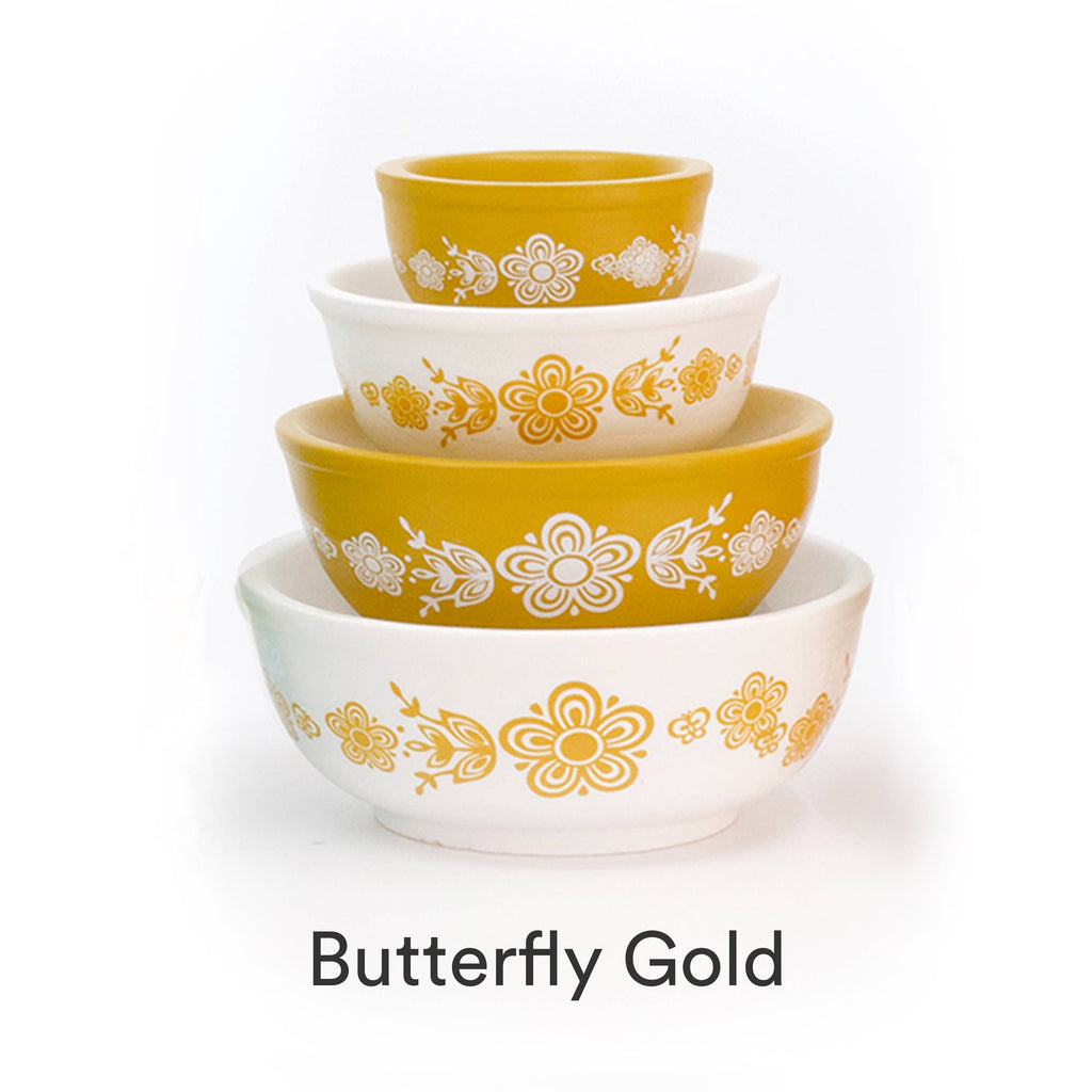 Primary Miniature Mixing Bowl Stack Pyrex Style Collectible