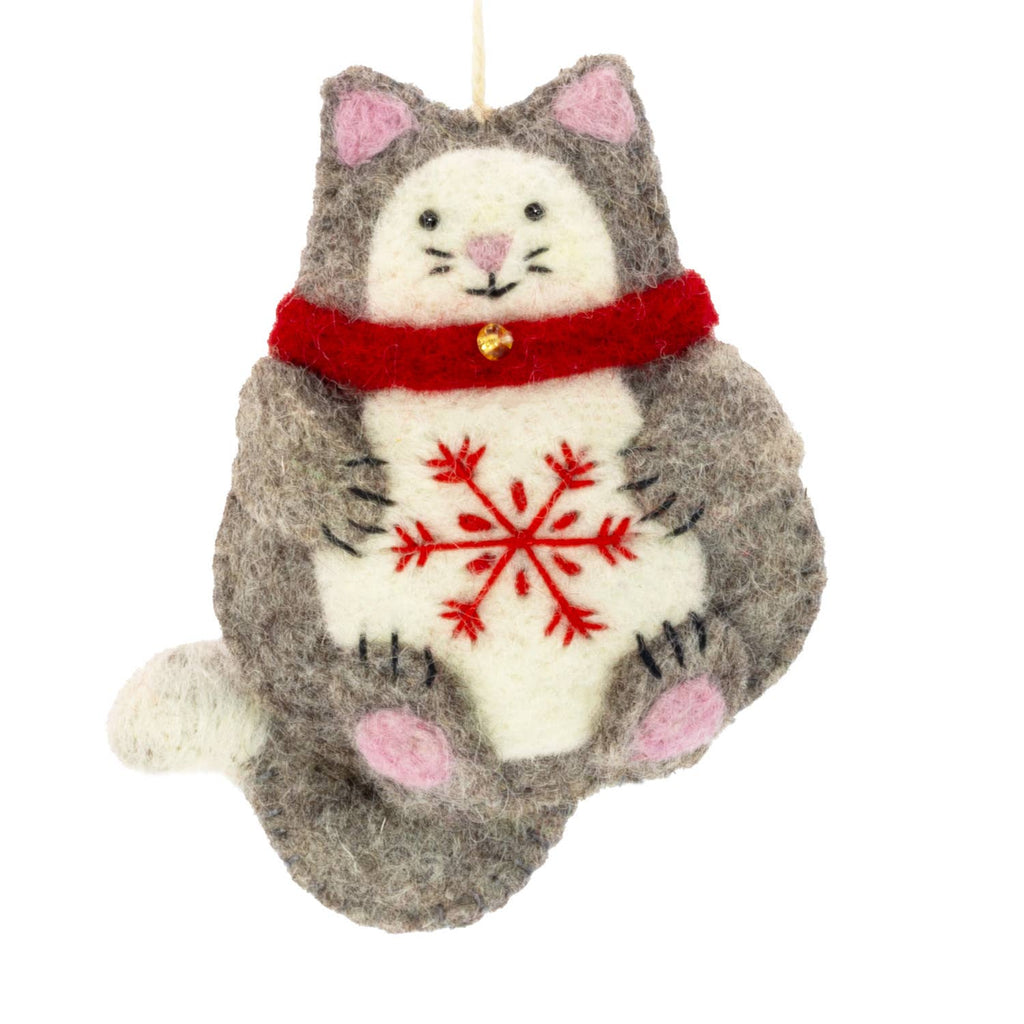 Snowflake Kitty Ornament | A Little Christmas Companion