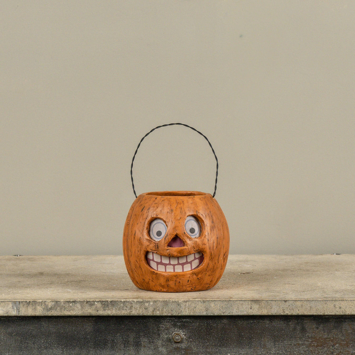 Jack-o’-Lantern Candy Container with Handle, 5"