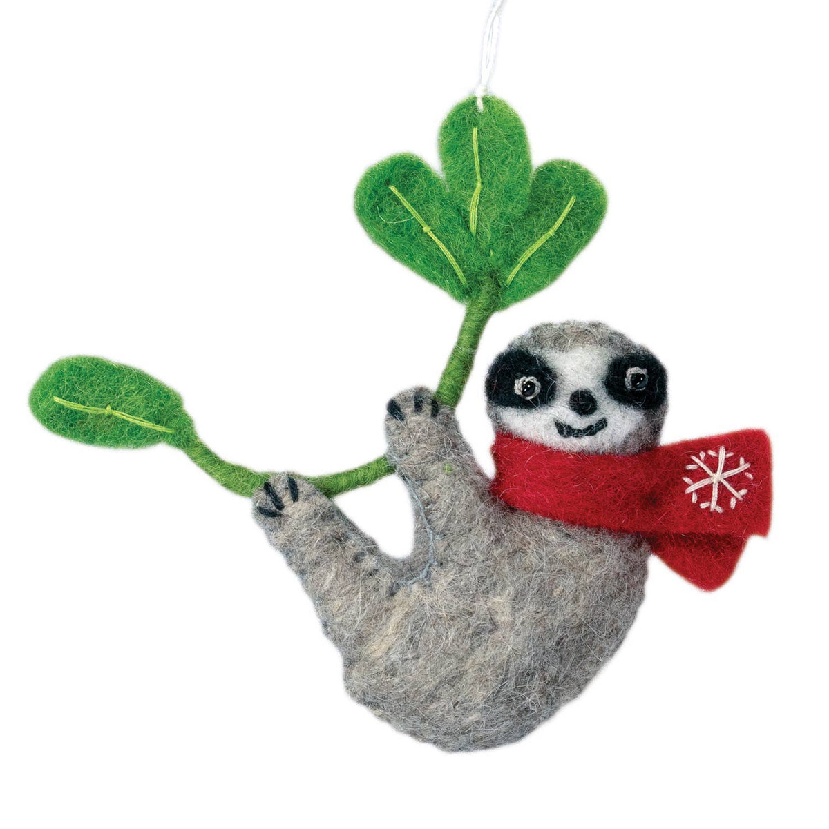 Snowflake Sloth Ornament | A Little Slow-Motion Cheer