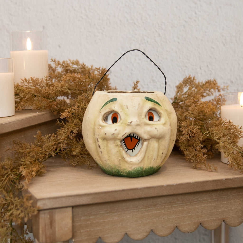 5" White Jack O' Lantern Choir Boy Figurine – Halloween Home Decor