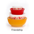 Friendship Miniature Mixing Bowl Stack Pyrex Style Collectible