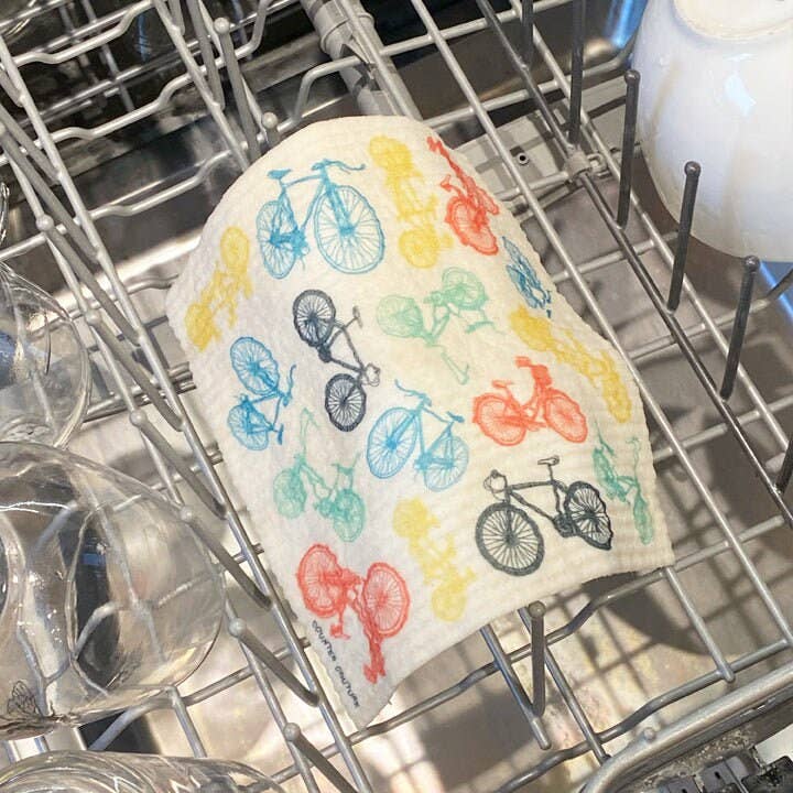 Cat Swedish Dish Cloth | Hand-Illustrated Eco-Friendly Kitchen Cloth