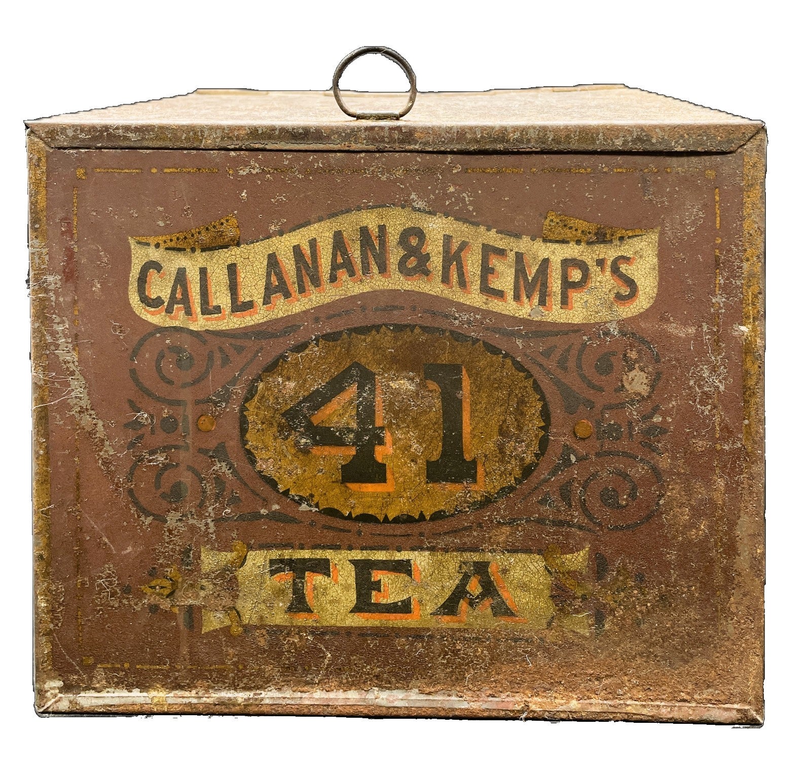 Antique Callanan & Kemp Tea Bin General Store Advertising