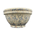 Antique Primitive Pottery Spongeware Mixing Bowl 10" x 5.75 Beautiful!