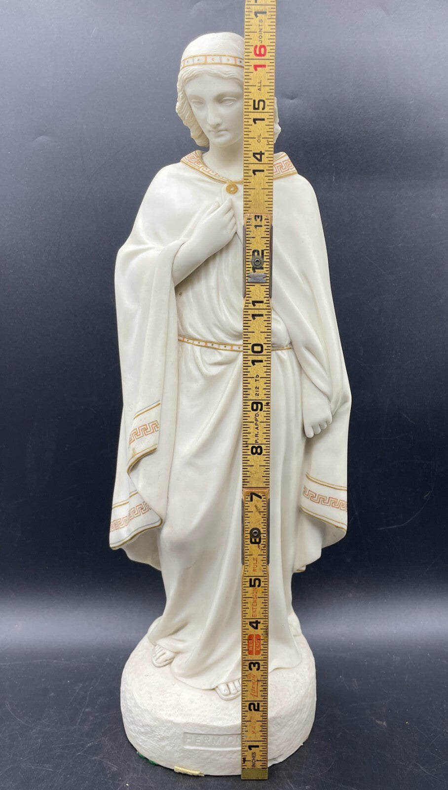 Antique 1860 Copeland Parian Hermione Statue - Large 17" Victorian Sculpture