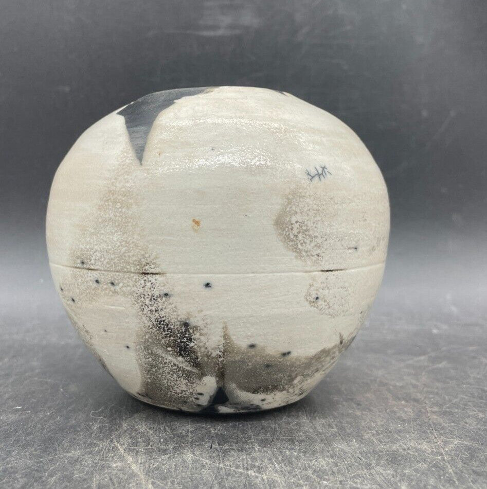 Signed Studio Art Pottery Vase - Bohemian Earth Tones Handmade Vessel