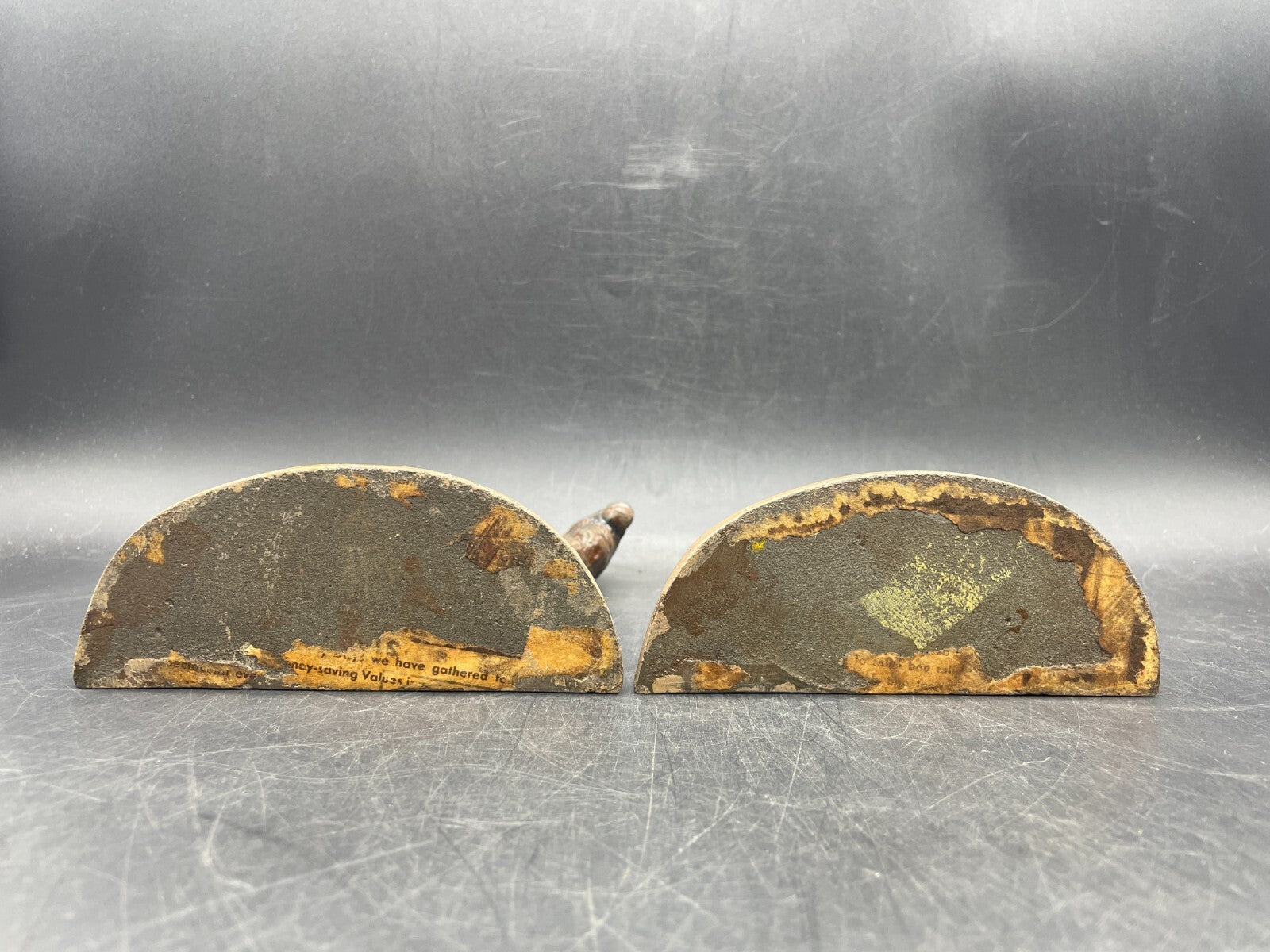 Antique CAST IRON ARABIAN MAN RIDING CAMEL BOOKENDS #418 Hubley Bedouin