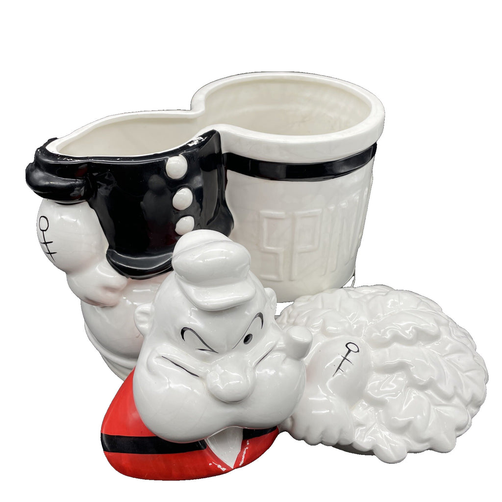 Vintage Benjamin & Medwin Popeye & Spinach Cookie Jar