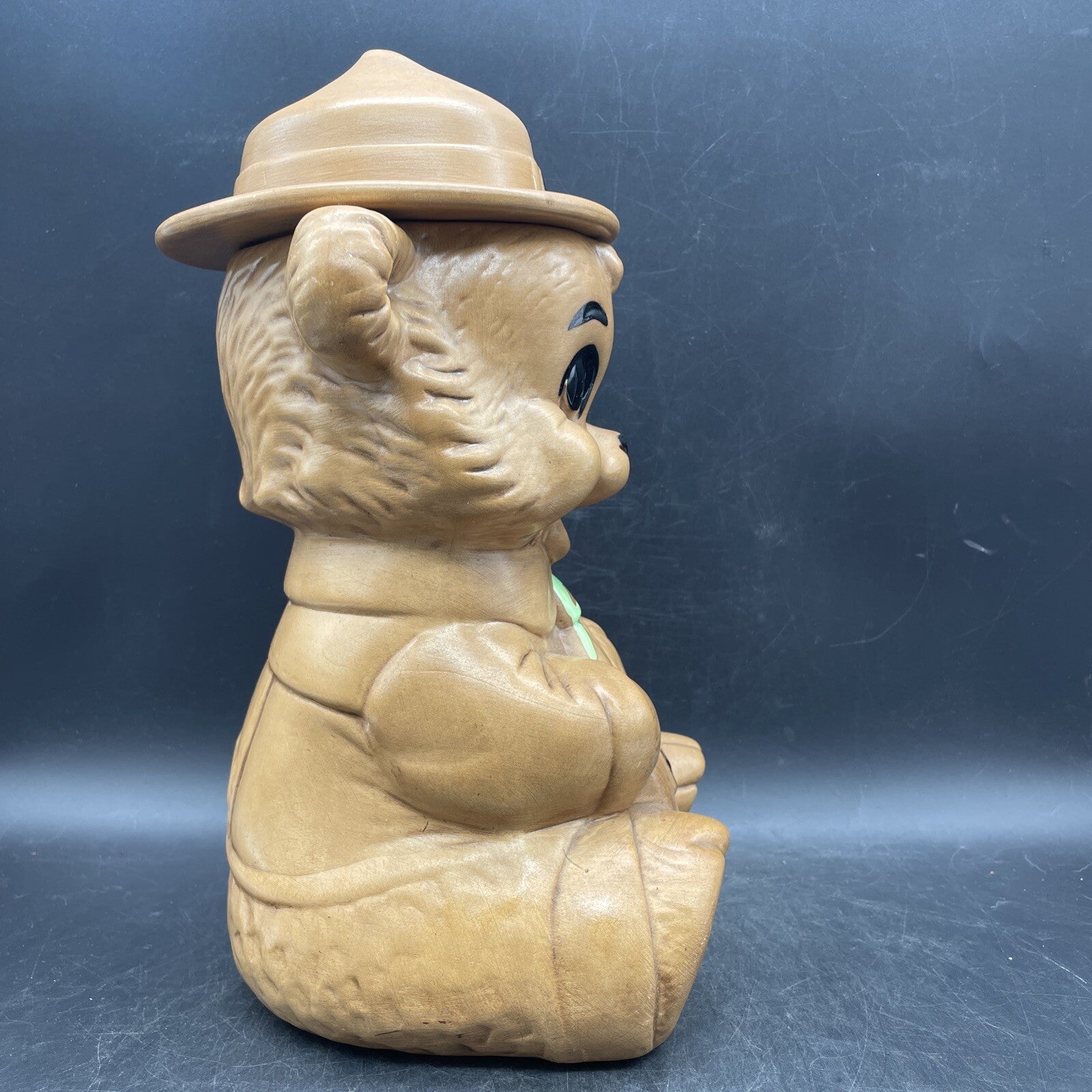 Vintage 1960s Twin Winton Smokey the Bear Cookie Jar - Ceramic Ranger