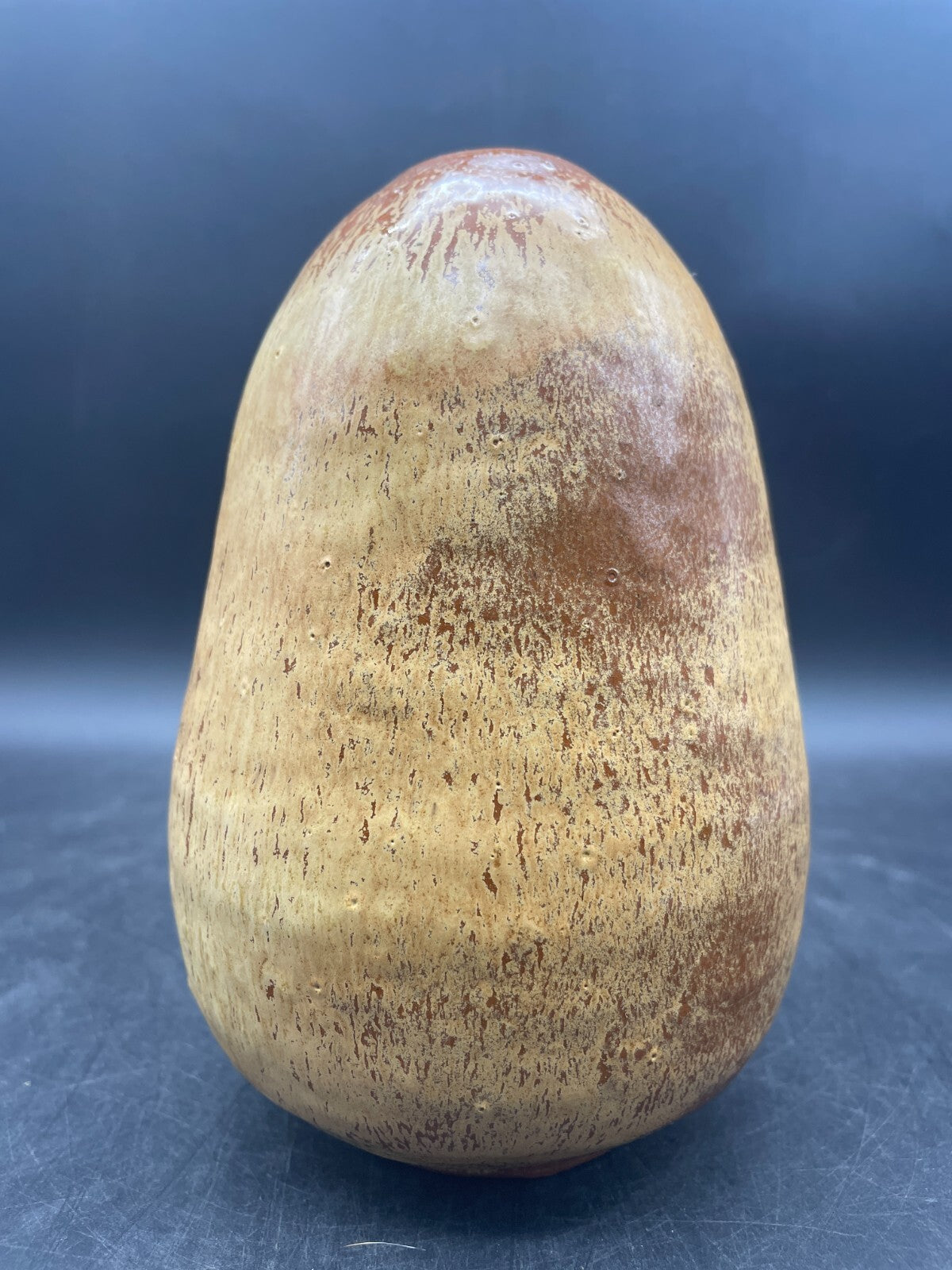 Artist Signed Studio Pottery Vase Vessel Hand thrown Earth Tones 6"