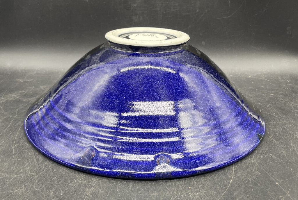 Matthew Patton Studio Pottery Bowl - Hand-Painted Abstract Ceramic, 11"