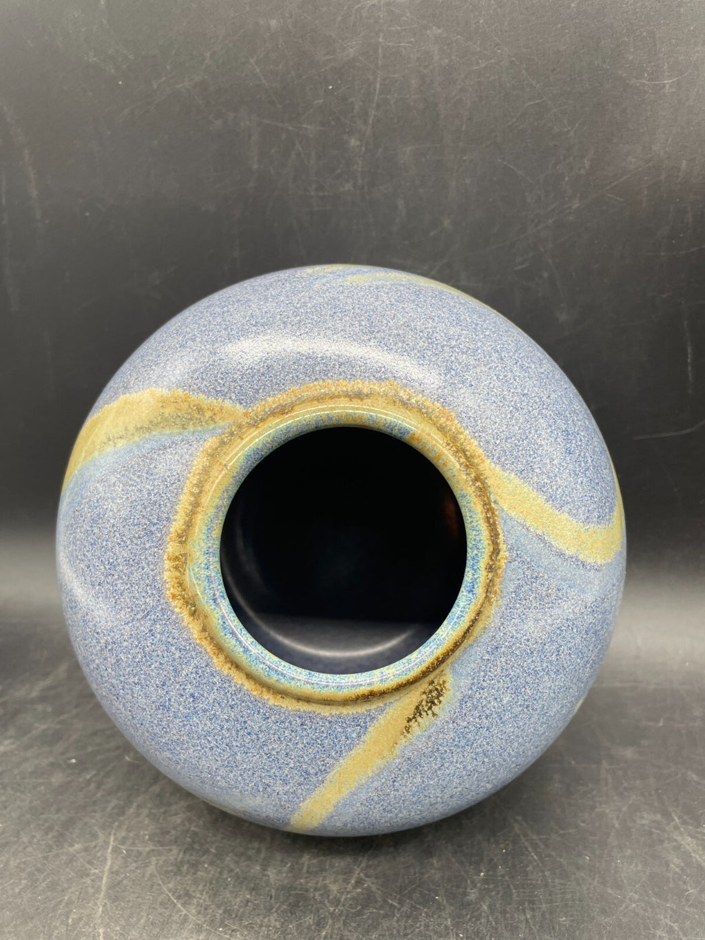 Artist Signed Hand Thrown Studio Pottery Vase - Vintage Clay Art