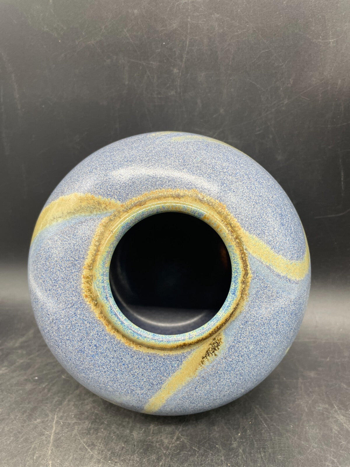 Artist Signed Hand Thrown Studio Pottery Vase - Vintage Clay Art