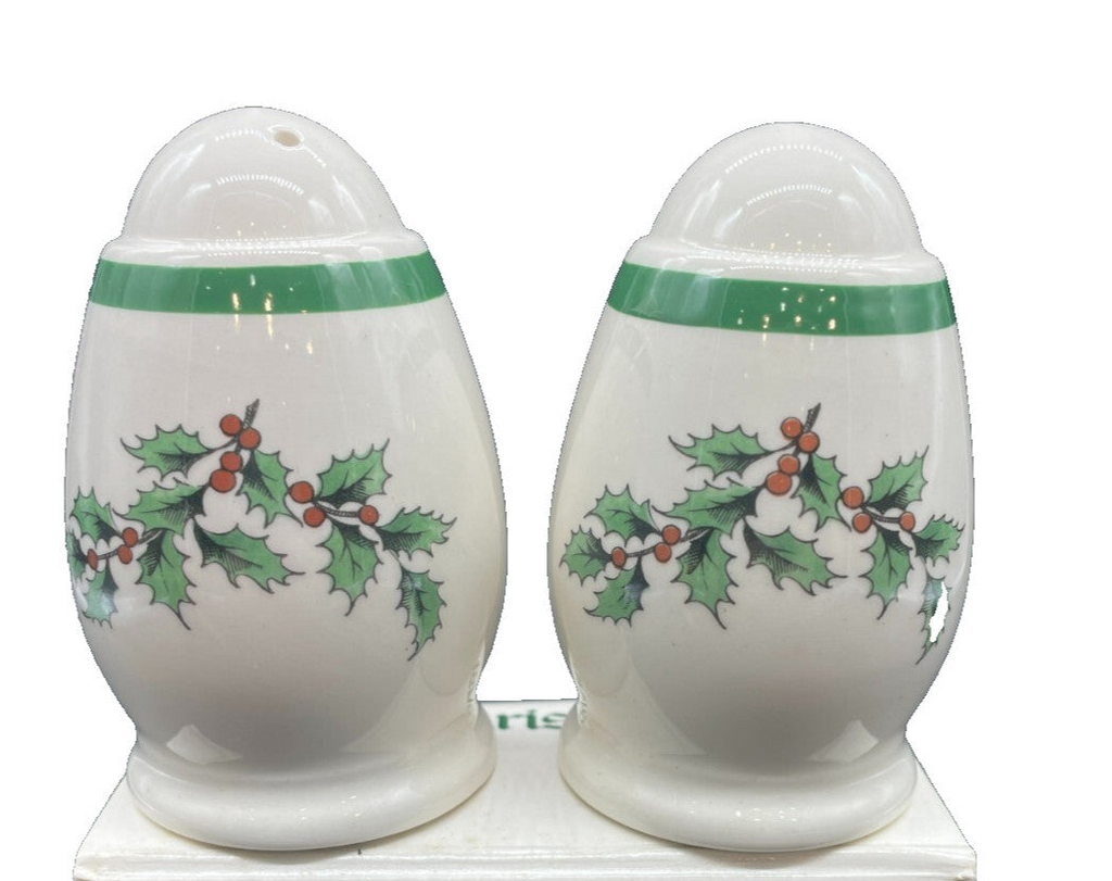 Vintage Spode Christmas Tree Salt & Pepper Shakers - England