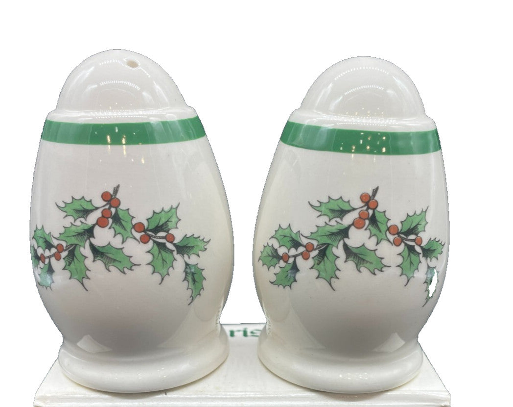 Vintage Spode Christmas Tree Salt & Pepper Shakers - England