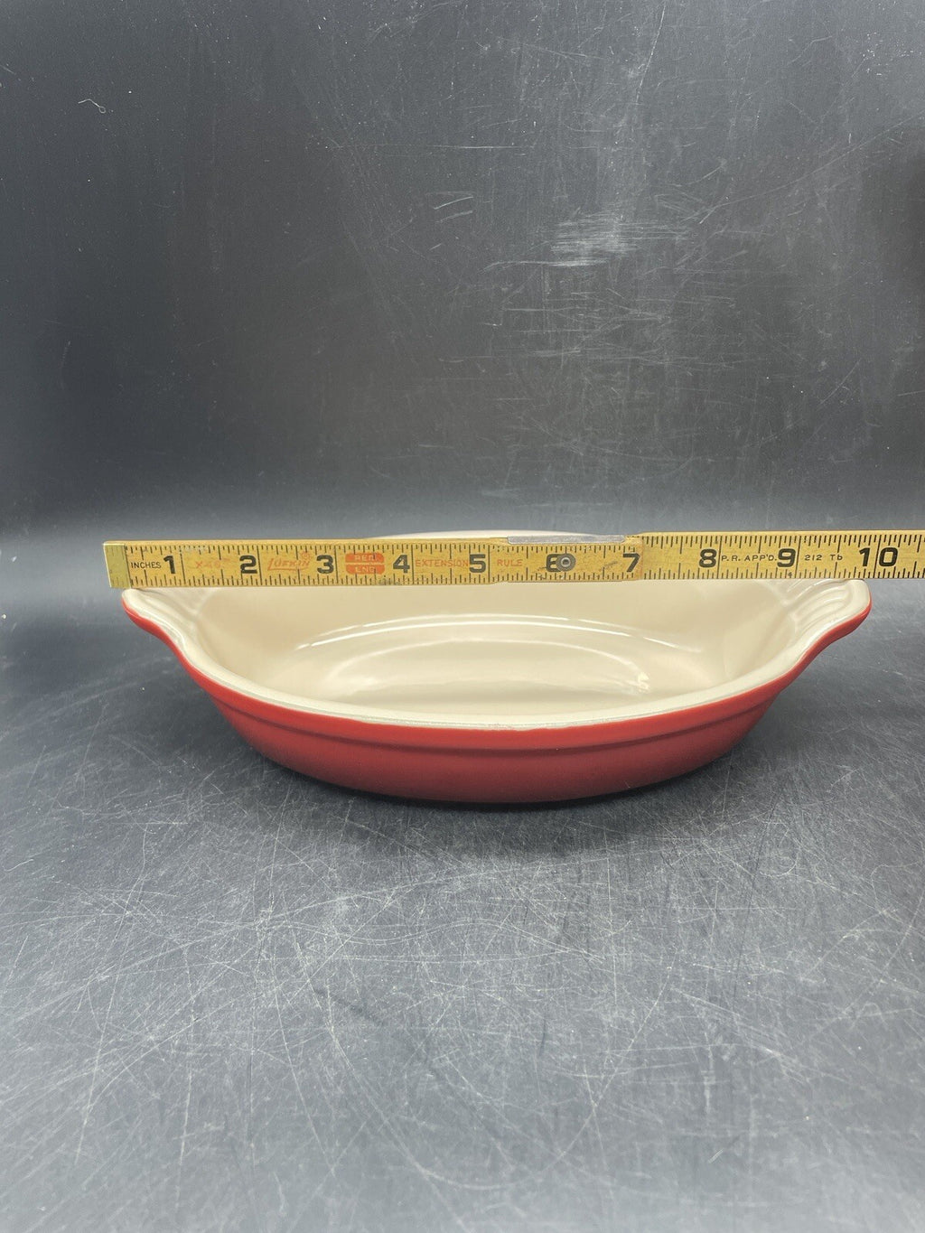 Le Creuset 16-41 Rectangle and 16-31 Oval Baking Dish, Cerise Red