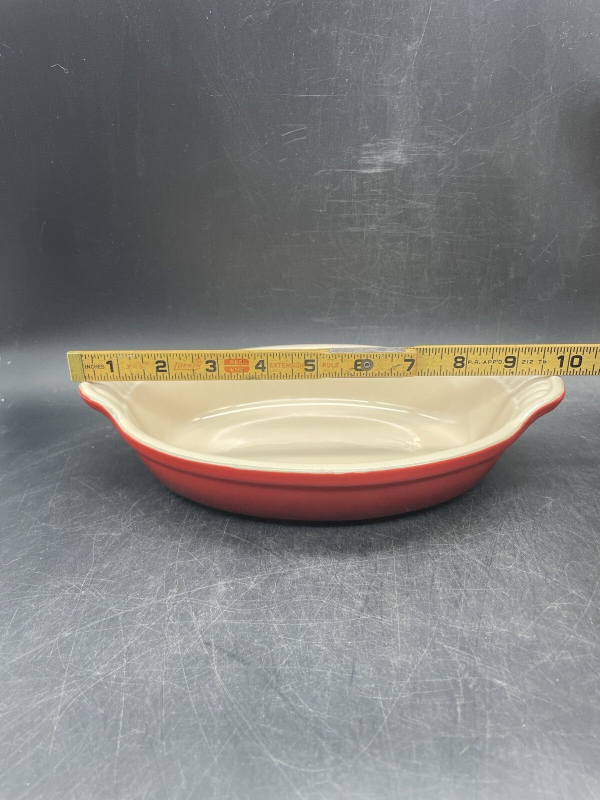 Le Creuset 16-41 Rectangle and 16-31 Oval Baking Dish, Cerise Red