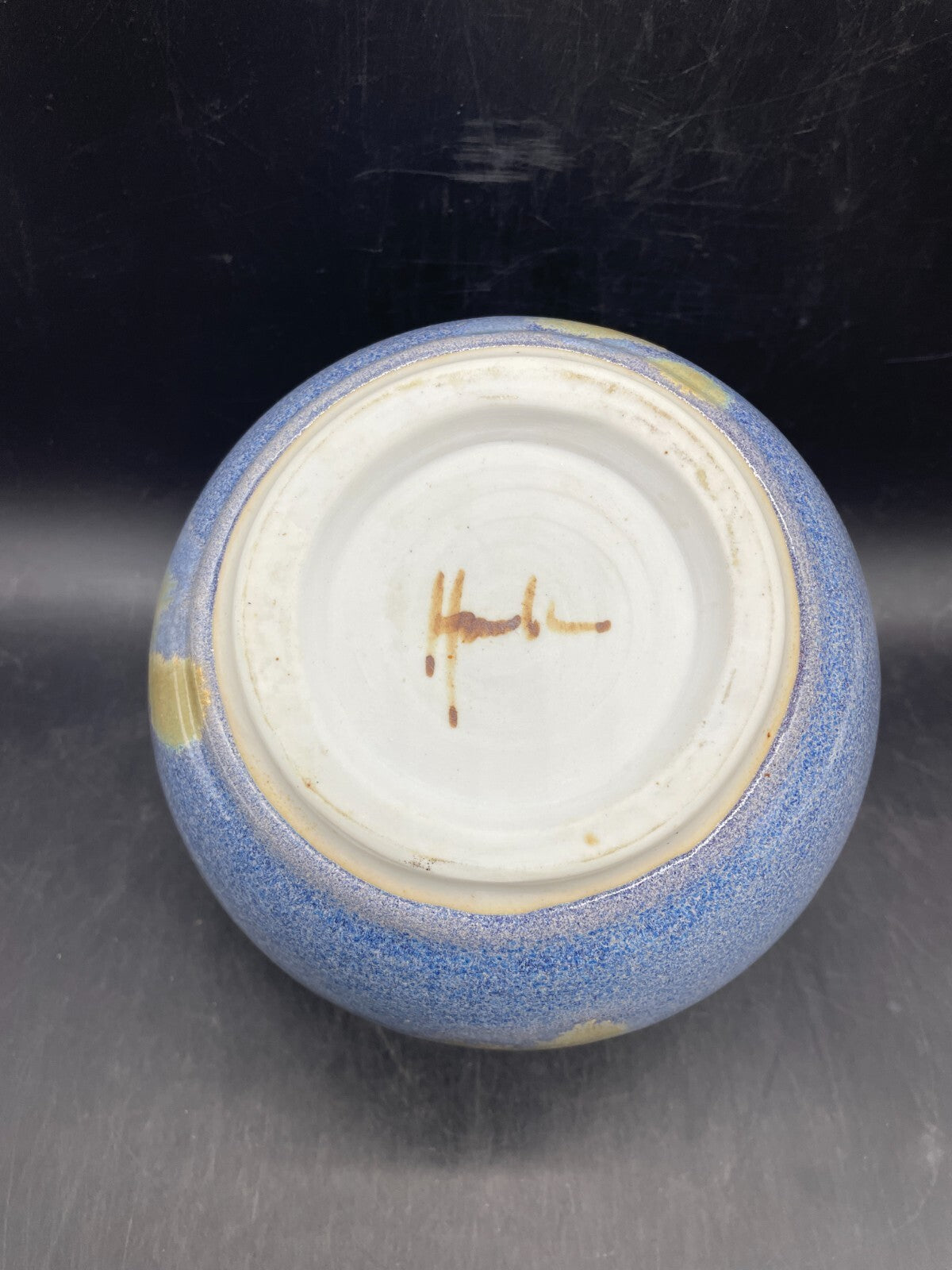 Artist Signed Hand Thrown Studio Pottery Vase - Vintage Clay Art
