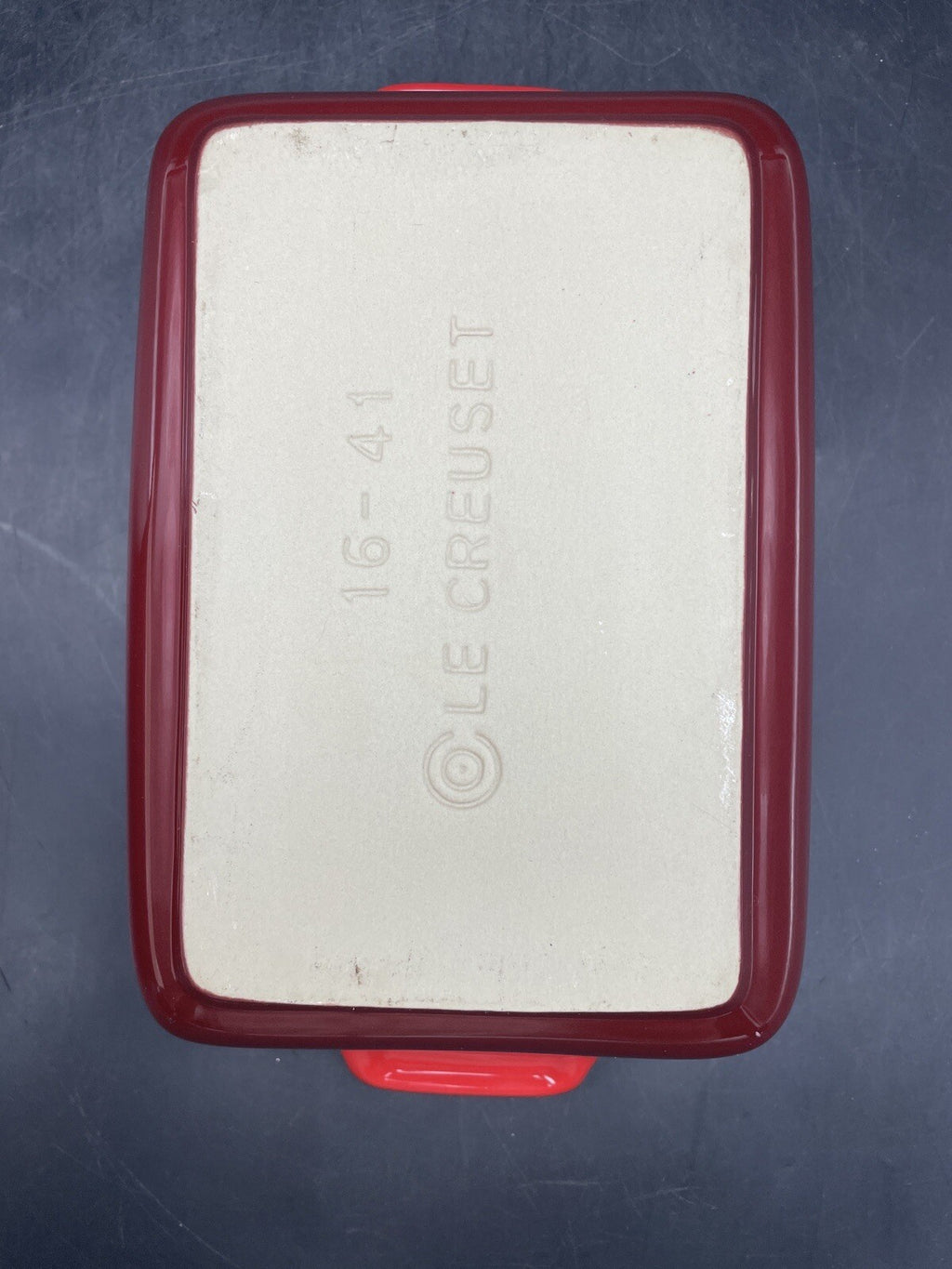 Le Creuset 16-41 Rectangle and 16-31 Oval Baking Dish, Cerise Red